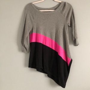 Cable & Gauge Asymmetrical Sweater Small